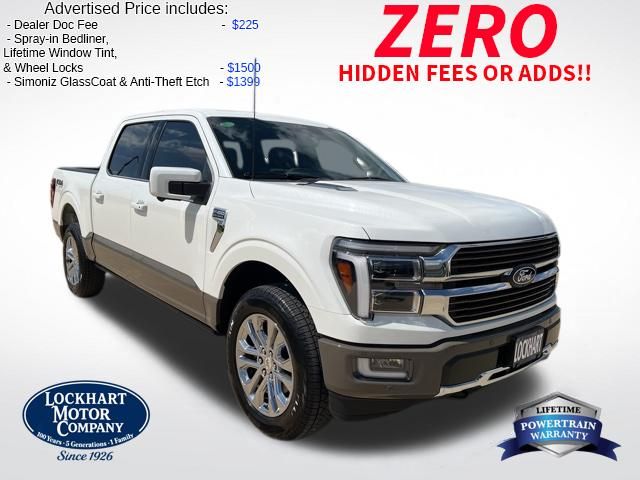 Star White Metallic Tri-Coat 2025 Ford F-150 King Ranch SuperCrew 4WD Pickup Truck Four-Wheel Drive Automatic