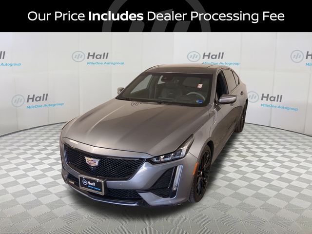 Gray (Satin Steel Metallic) 2021 Cadillac CT5 Sedan All-Wheel Drive Automatic