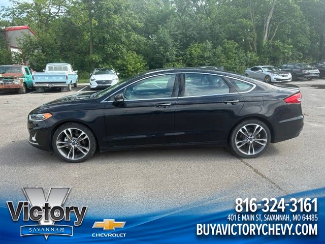 Black 2019 Ford Fusion Sedan Front-Wheel Drive 6-Speed Automatic