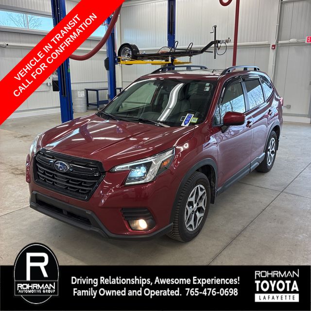 Crimson Red Pearl 2022 Subaru Forester Premium Crossover AWD SUV / Crossover All-Wheel Drive Continuously Variable Transmission