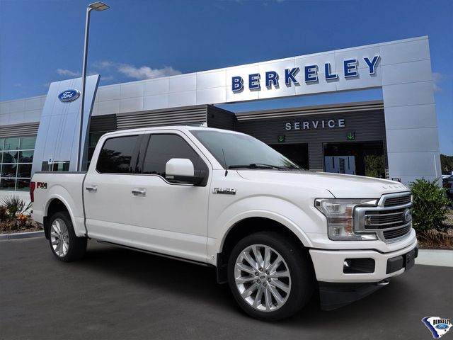 White Platinum Clearcoat Metallic 2019 Ford F-150 Pickup Truck Four-Wheel Drive Automatic