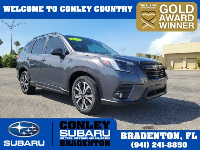 Gray Metallic 2023 Subaru Forester SUV / Crossover All-Wheel Drive Continuously Variable Transmission