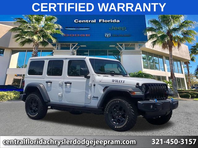 Bright White Clearcoat 2023 Jeep Wrangler 4xe SUV / Crossover Four-Wheel Drive 8-Speed Automatic