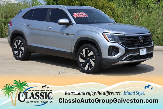 2024 Volkswagen Atlas Cross Sport 2.0T SE w/Technology Silver at Bayway Cadillac of The Woodlands