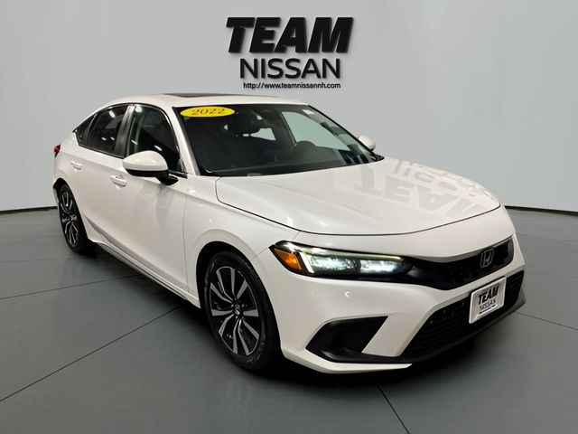 Platinum White Pearl 2022 Honda Civic Hatchback Hatchback Front-Wheel Drive Continuously Variable Transmission