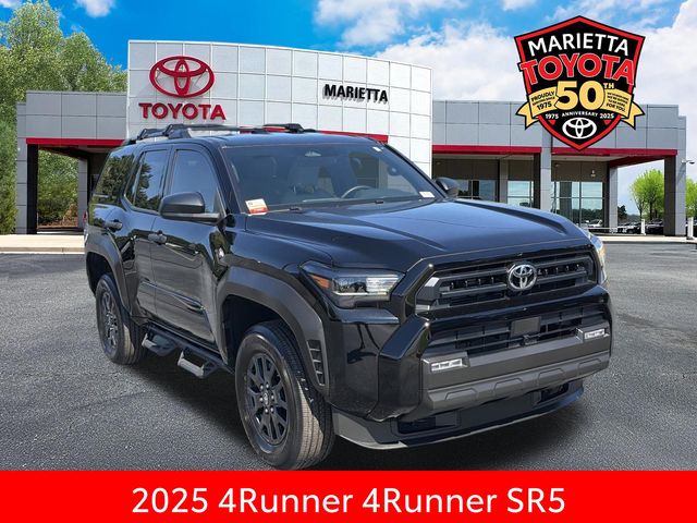 Black 2025 Toyota 4Runner SR5 4WD SUV / Crossover Four-Wheel Drive 8-Speed Automatic