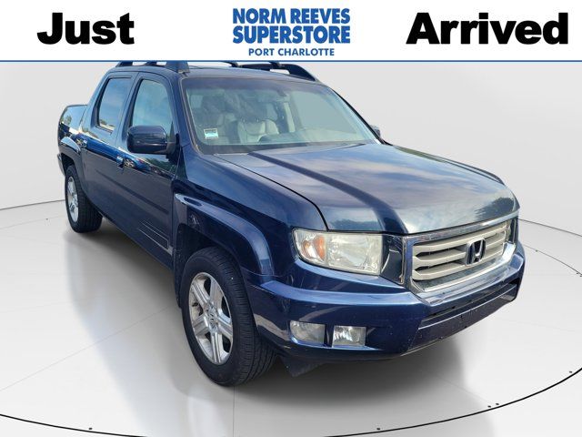 Blue 2012 Honda Ridgeline RTL Pickup Truck Four-Wheel Drive 5-Speed Automatic