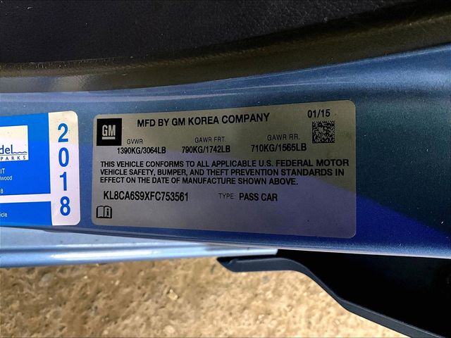2015 Chevrolet Spark LS Blue at Sutliff Volkswagen