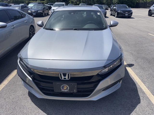 Silver 2018 Honda Accord 2.0T Sport FWD Sedan Front-Wheel Drive Automatic