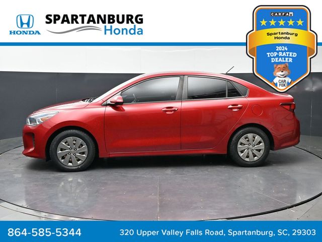 Currant Red 2019 Kia Rio S FWD Sedan Front-Wheel Drive 6-Speed Automatic