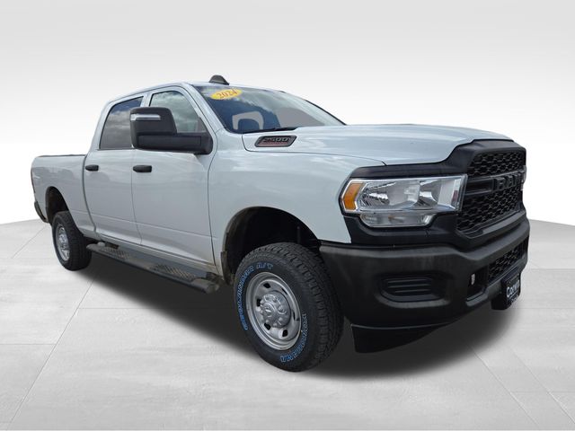 Bright White Clearcoat 2024 RAM 2500 Tradesman Crew Cab 4WD Pickup Truck Four-Wheel Drive 8-Speed Automatic