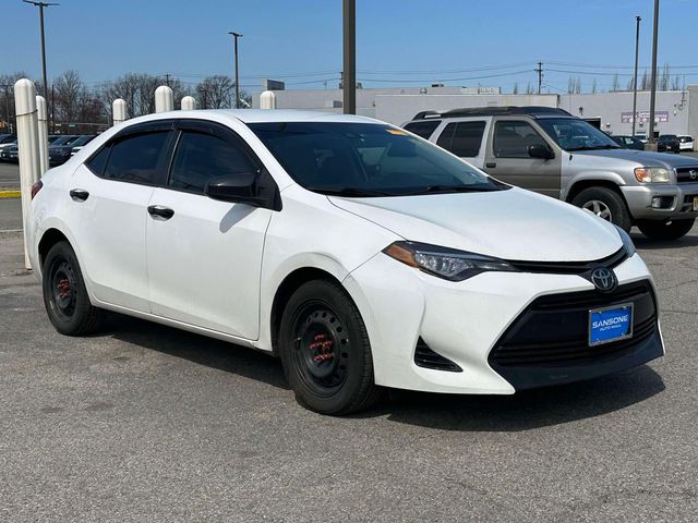 White 2017 Toyota Corolla LE Sedan Front-Wheel Drive Continuously Variable Transmission