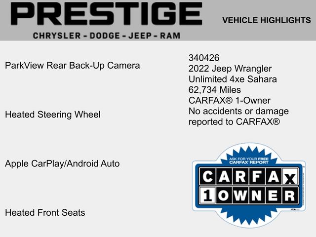 2022 Jeep Wrangler Unlimited Sahara 4xe 4