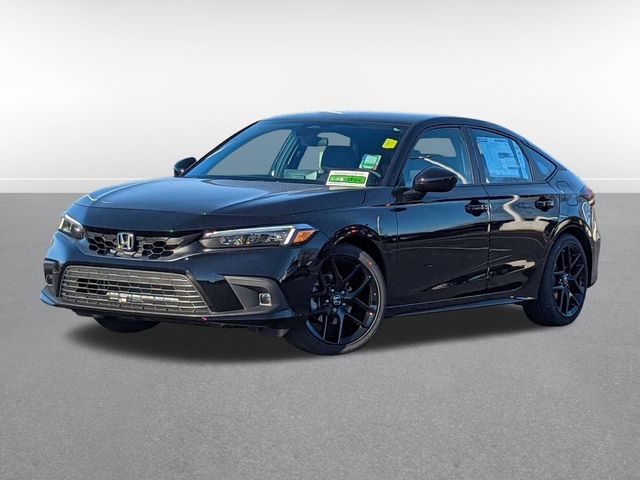 Crystal Black Pearl 2024 Honda Civic Hatchback Hatchback Front-Wheel Drive Continuously Variable Transmission