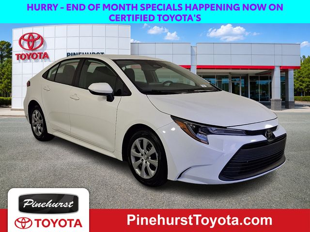 White 2025 Toyota Corolla Sedan Front-Wheel Drive Continuously Variable Transmission