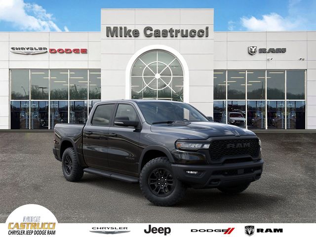 Diamond Black Crystal Pearlcoat 2026 RAM 1500 Rebel Crew Cab 4WD Pickup Truck Four-Wheel Drive 8-Speed Automatic