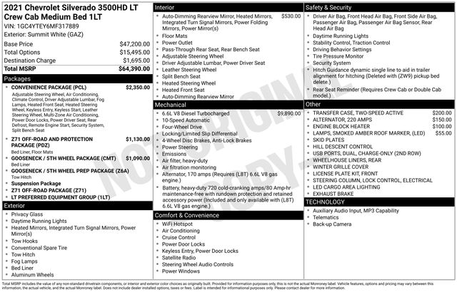 2021 Chevrolet Silverado 3500HD LT
