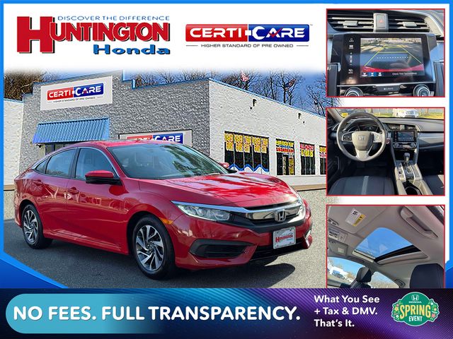 used 2016 Honda Civic car, priced at $15,800
