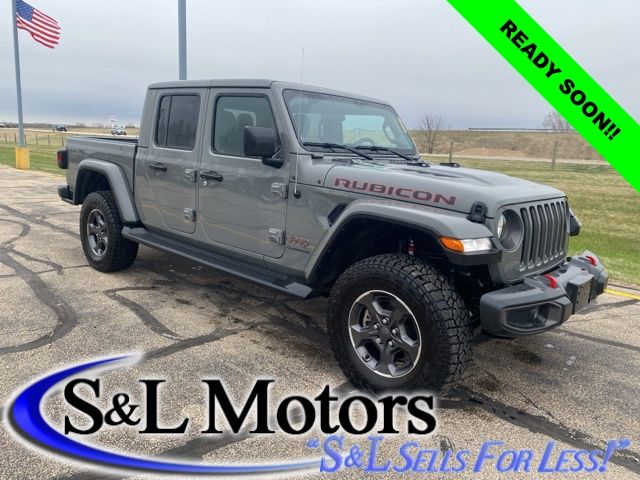Sting-Gray Clearcoat 2021 Jeep Gladiator Rubicon Crew Cab 4WD Pickup Truck Four-Wheel Drive 8-Speed Automatic
