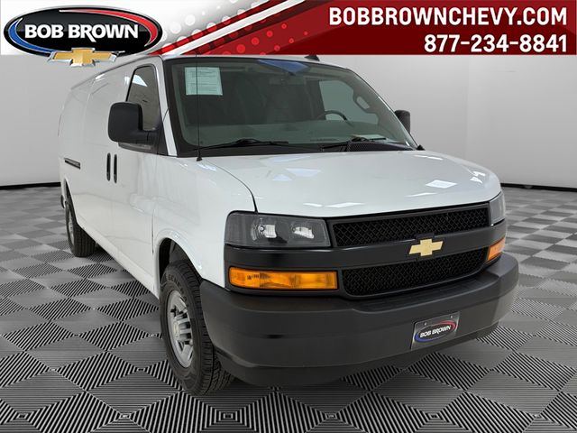 Summit White 2023 Chevrolet Express Cargo 2500 Extended RWD Van Rear-Wheel Drive 8-Speed Automatic Overdrive