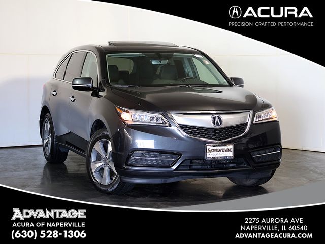 Gray (Graphite Luster Metallic) 2016 Acura MDX SUV / Crossover All-Wheel Drive 9-Speed Automatic