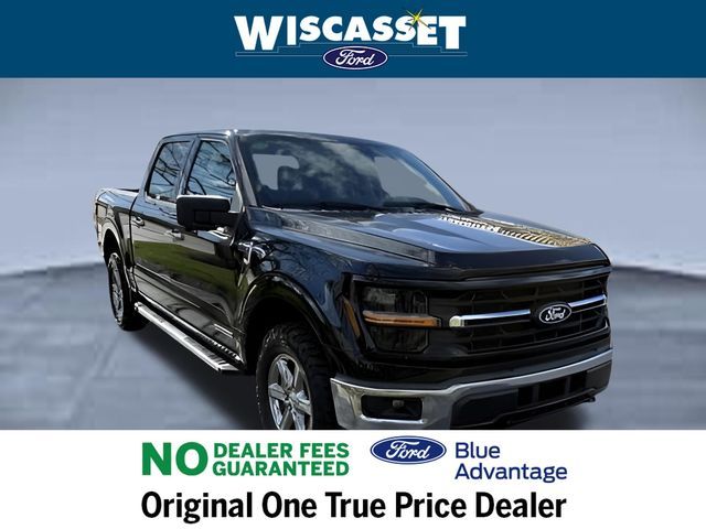 Black Metallic 2024 Ford F-150 XLT SuperCrew 4WD Pickup Truck Four-Wheel Drive Automatic