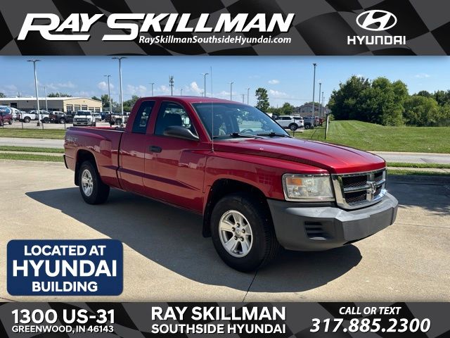 Inferno Red Crystal Pearl 2008 Dodge Dakota Pickup Truck Four-Wheel Drive 4-Speed Automatic