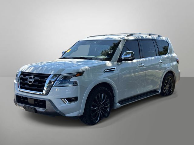 Aspen White 2023 Nissan Armada SUV / Crossover Four-Wheel Drive 7-Speed Automatic