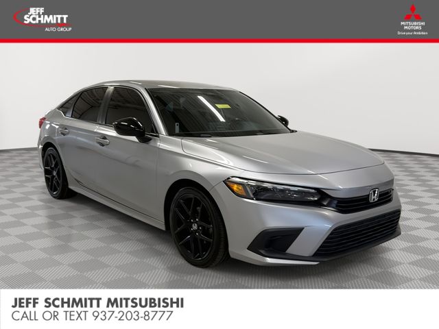 Lunar Silver Metallic 2024 Honda Civic Sedan Front-Wheel Drive Continuously Variable Transmission