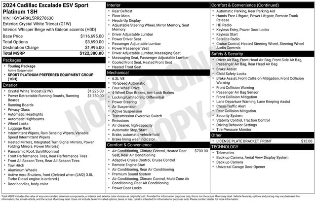 Used 2024 Cadillac Escalade ESV SUV
