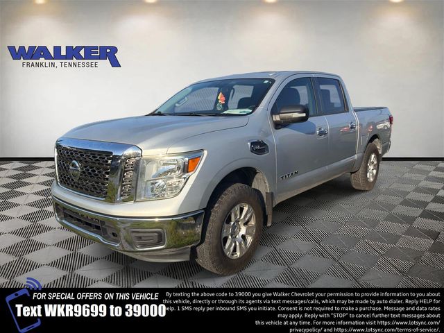 Brilliant Silver Metallic 2017 Nissan Titan Pickup Truck 4X2 7-Speed Automatic