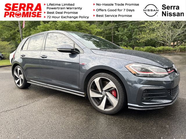 Blue 2020 Volkswagen Golf GTI Hatchback Front-Wheel Drive 7-Speed Dual Clutch