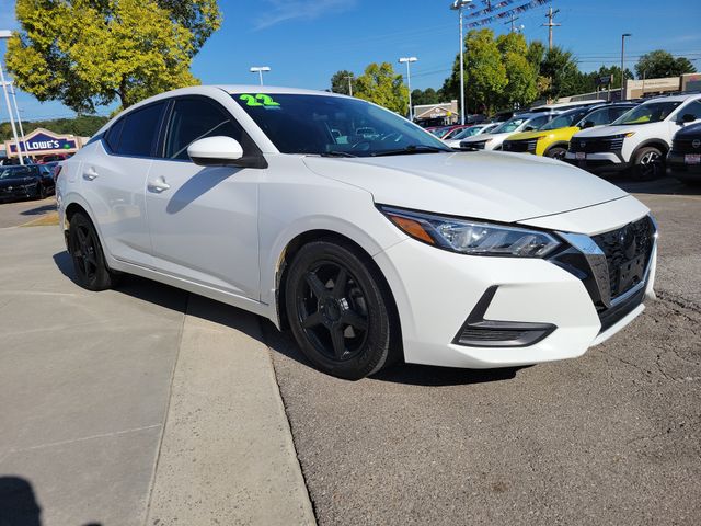 White (Fresh Powder) 2022 Nissan Sentra Sedan Front-Wheel Drive Continuously Variable Transmission