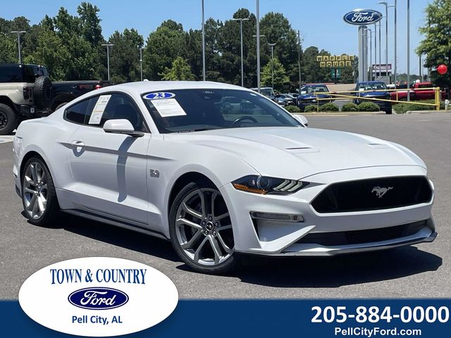 Oxford White 2023 Ford Mustang GT Premium Fastback RWD Coupe Rear-Wheel Drive 6-Speed Manual