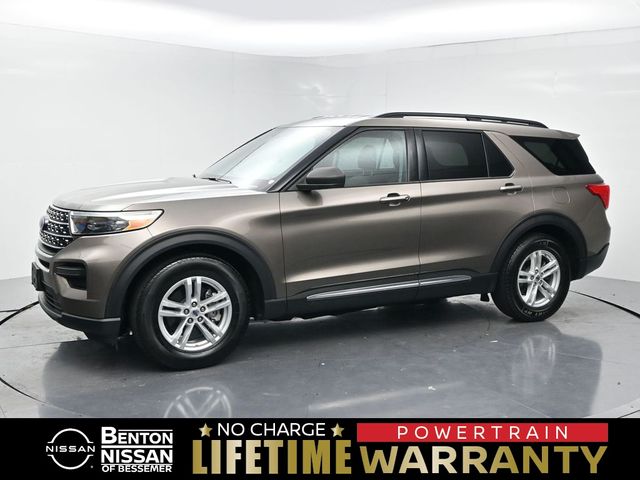 Stone Gray Metallic 2021 Ford Explorer SUV / Crossover Rear-Wheel Drive Automatic