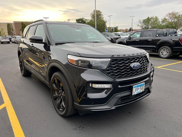 Black Metallic 2021 Ford Explorer SUV / Crossover All-Wheel Drive Automatic