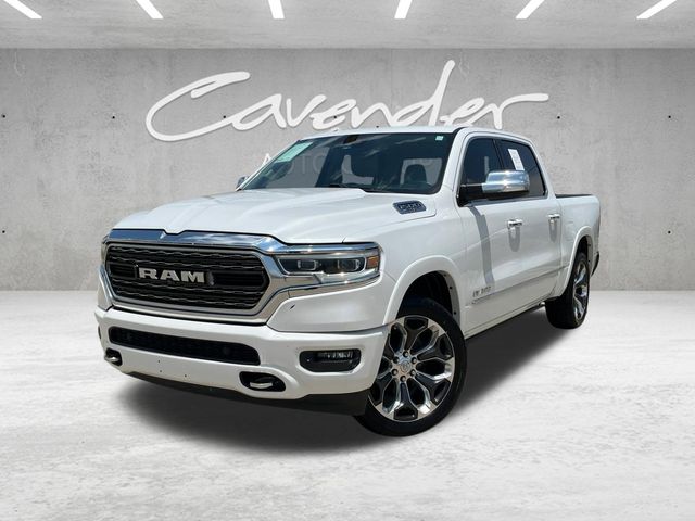 Ivory White Tri-Coat Pearlcoat 2019 RAM 1500 Pickup Truck Four-Wheel Drive 8-Speed Automatic