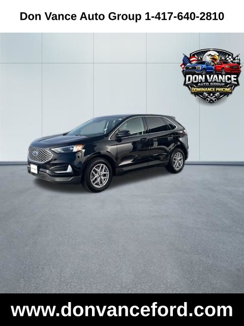 Agate Black Metallic 2024 Ford Edge SEL AWD SUV / Crossover All-Wheel Drive 8-Speed Automatic