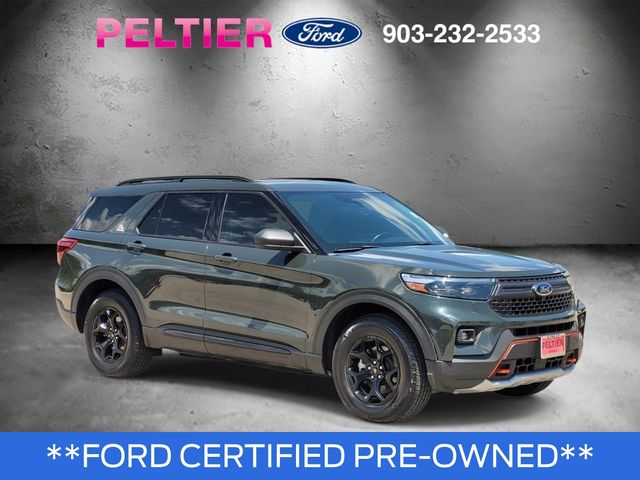 Green Metallic 2021 Ford Explorer SUV / Crossover All-Wheel Drive Automatic
