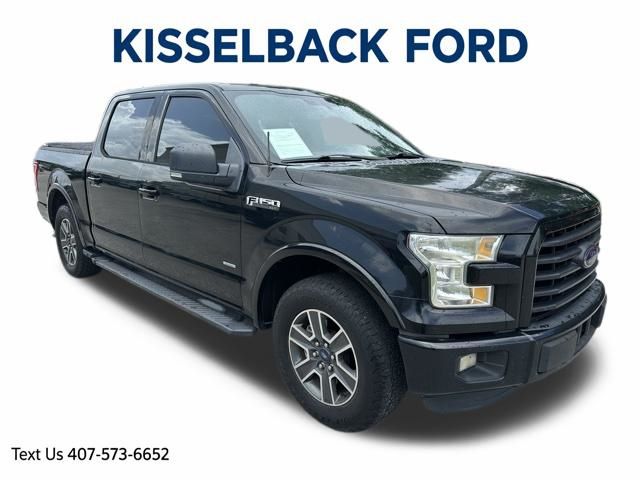 Shadow Black 2016 Ford F-150 XLT SuperCrew Pickup Truck 4X2 6-Speed Automatic
