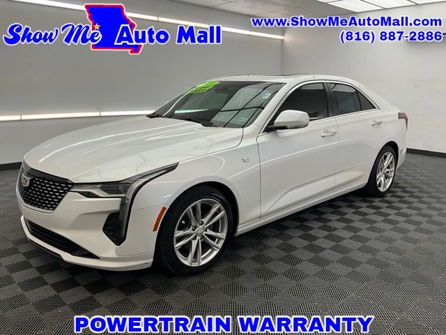 Crystal White Tricoat 2021 Cadillac CT4 Luxury RWD Sedan Rear-Wheel Drive 8-Speed Automatic