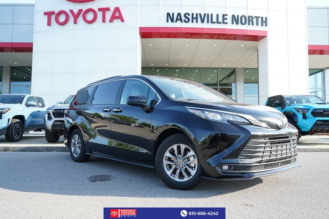 Midnight Black 2026 Toyota Sienna Minivan All-Wheel Drive Continuously Variable Transmission
