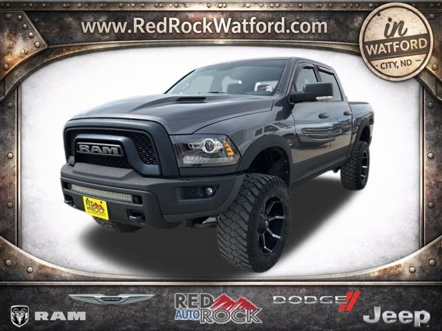 Gray (Granite Crystal Metallic Clearcoat) 2016 RAM 1500 Rebel Crew Cab 4WD Pickup Truck Four-Wheel Drive 8-Speed Automatic