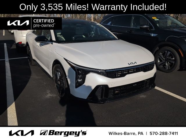 Snow White Pearl 2025 Kia K4 GT-Line FWD Sedan Front-Wheel Drive Continuously Variable Transmission