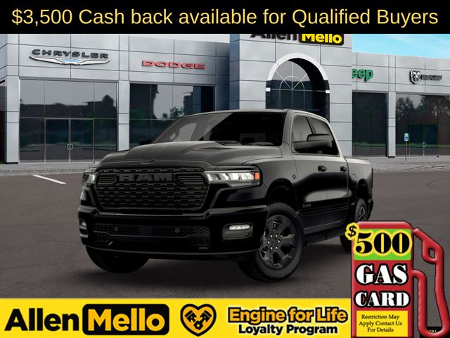 Diamond Black Crystal Pearlcoat 2026 RAM 1500 Express Crew Cab 4WD Pickup Truck Four-Wheel Drive 8-Speed Automatic