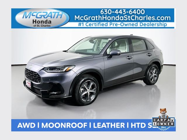 Gray (Modern Steel Metallic) 2025 Honda HR-V EX-L AWD SUV / Crossover All-Wheel Drive Continuously Variable Transmission