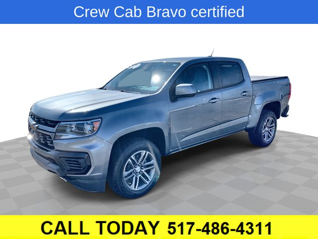 Gray (Satin Steel Metallic) 2021 Chevrolet Colorado Pickup Truck Four-Wheel Drive 8-Speed Automatic