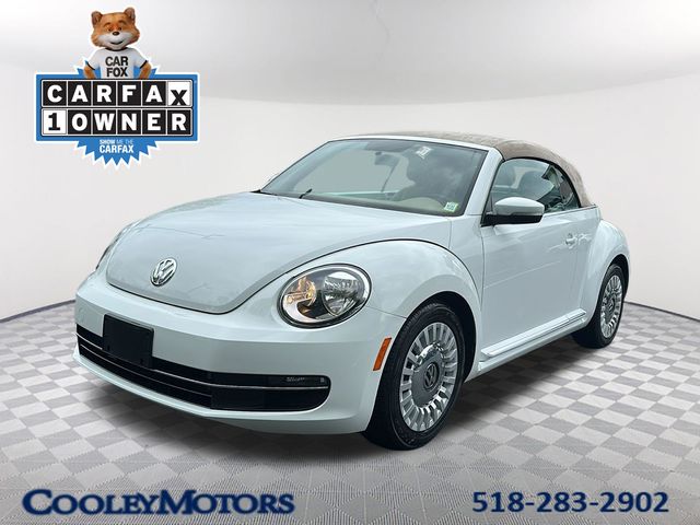 Pure White 2015 Volkswagen Beetle 1.8T Convertible Convertible Front-Wheel Drive 6-Speed Automatic
