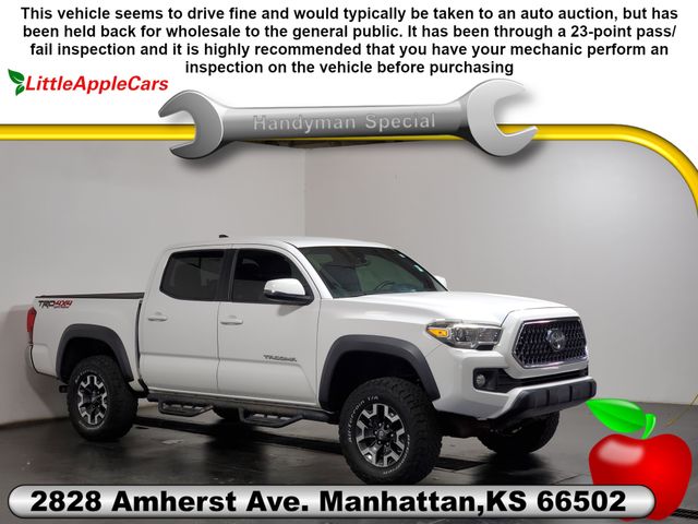 Super White 2018 Toyota Tacoma Pickup Truck Four-Wheel Drive 6-Speed Automatic