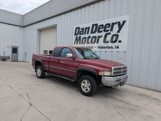 Red 1996 Dodge RAM 1500 Pickup Truck Four-Wheel Drive 4-Speed Automatic Overdrive